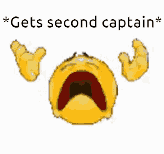 a pile of dirt with the words `` gets second captain '' written on it on a white background .