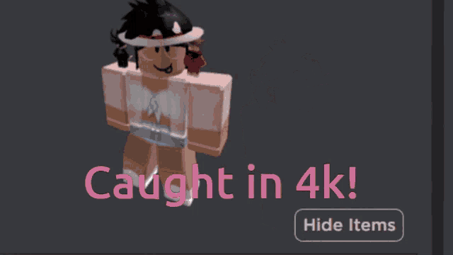 a picture of a girl with the words caught in 4k above her