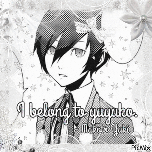 a black and white drawing of a man with the words i belong to yugaku