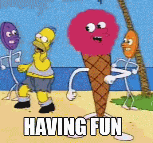 Homer Simpson Sugar Summer Fun GIF - Having Fun Dance GIFs