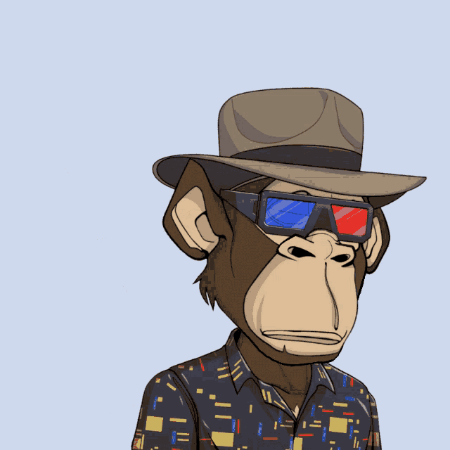 a cartoon of a monkey wearing a hat and sunglasses with the word nice below him