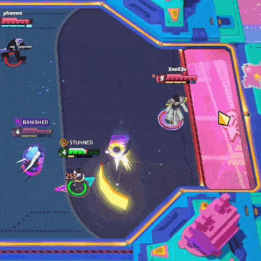 a video game is being played with a player named ambitii in the middle