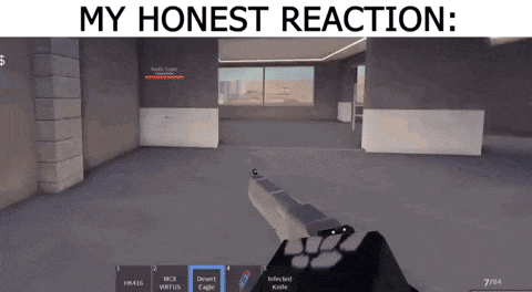 a screenshot of a video game with the words " my honest reaction " at the top
