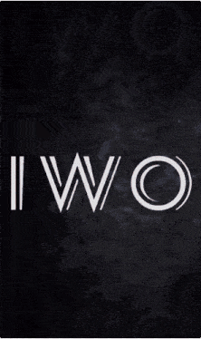 a poster that says iwo baby of rock with a fire explosion in the background