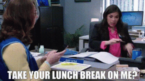 Superstore Amy Sosa GIF - Superstore Amy Sosa Take Your Lunch Break On Me GIFs