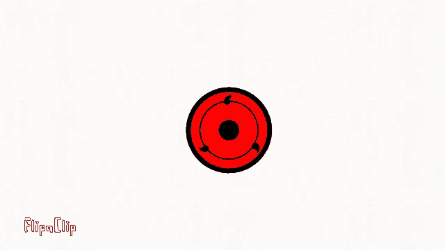 a red circle with a black star in the middle on a white background .