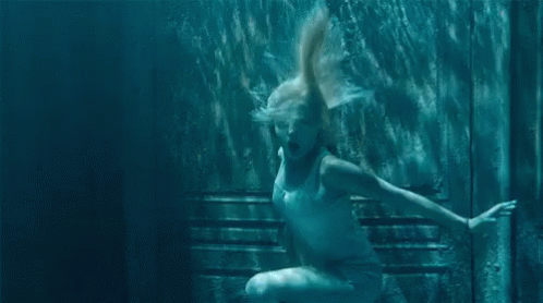 Emma Blowing Water GIF - Miss Peregrines Miss Peregrines Home For Peculiar Children GIFs