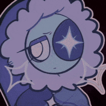 a drawing of a person with a star in one eye