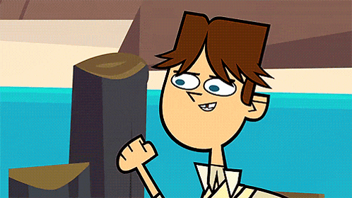 a cartoon character with a fist in the air