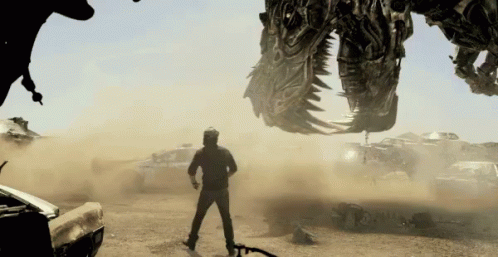 Transformer Dragon GIF - Mark Wahlberg Play Time T Rex GIFs