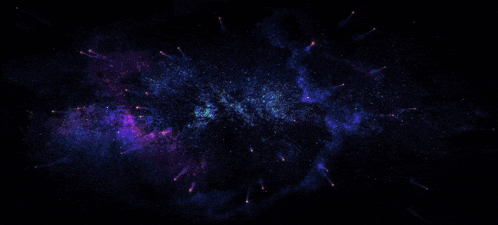 a computer generated image of a galaxy with purple and blue colors