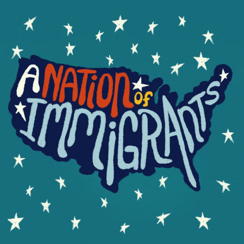 Nation Of Immigrants America GIF - Nation Of Immigrants America Us Map GIFs