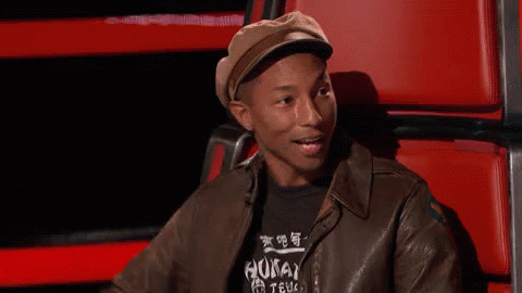 Pharrell Bugging Out GIF - Pharrell Williams The Voice Arm GIFs