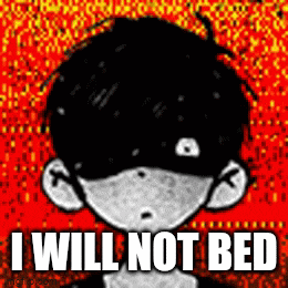 a black and white drawing of a boy with the words `` i will not bed '' written on the bottom .