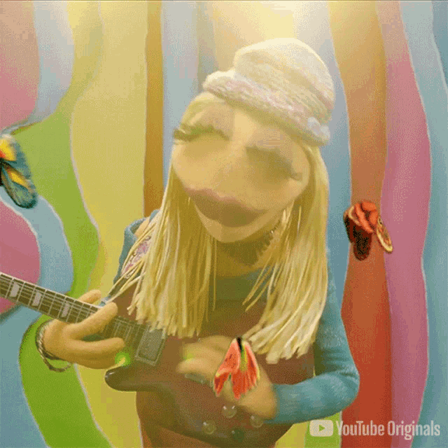 Playing Guitar The Muppets GIF - Playing Guitar The Muppets Youtube GIFs