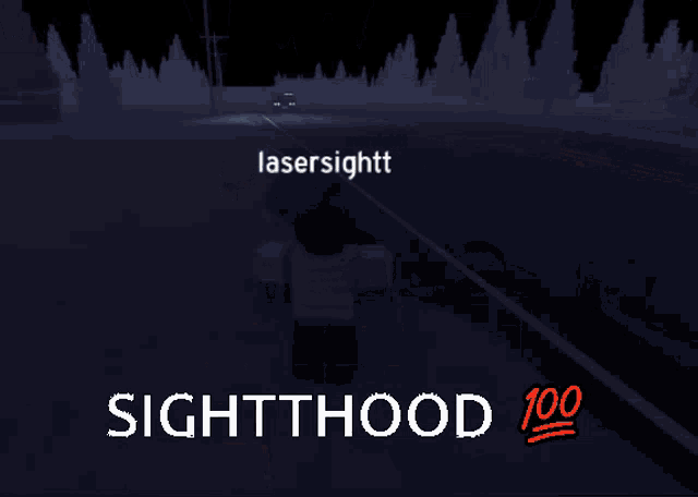 a screenshot of a video game with the words sighthood 100