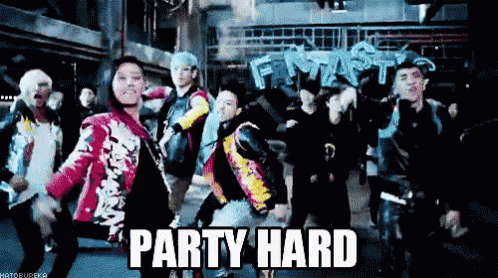Bigbang Big Bang GIF - Party Hard Head Bang Party GIFs