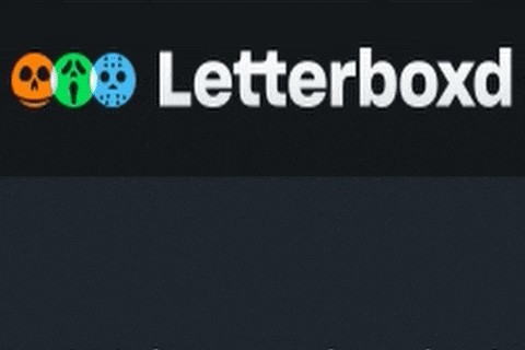a poster for letterboxa with blood dripping from it