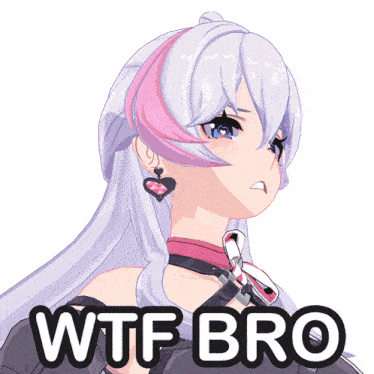 a picture of a girl with the words wtf bro