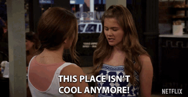 This Place Isnt Cool Anymore Kerri Medders GIF - This Place Isnt Cool Anymore Kerri Medders Gwenny GIFs