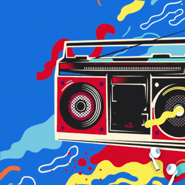 an illustration of a boombox that says remax