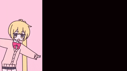 a cartoon girl is sitting at a desk in a classroom with her arms crossed .