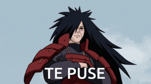 a cartoon of a man with long hair and the words te puse on the bottom