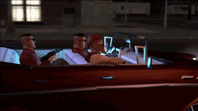 a man in a red bandana says " buenas noches " in a video game