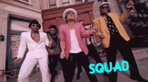 Showing Up To A Party Iike GIF - Brunomars Squad Crew GIFs