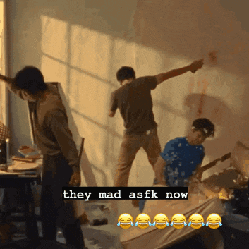 they mad asfk now is written on the bottom of a picture