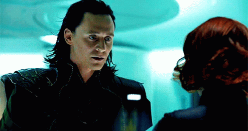 Loki Black Widow GIF - Loki Black Widow Scared GIFs