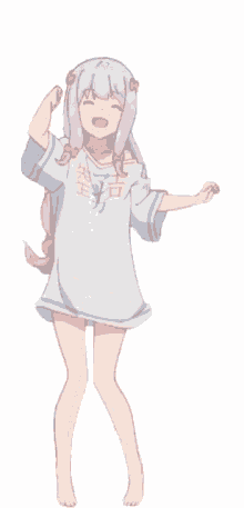 a girl in a t-shirt with chinese characters on it