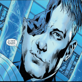 a drawing of a man with the words our testing left quite an impression