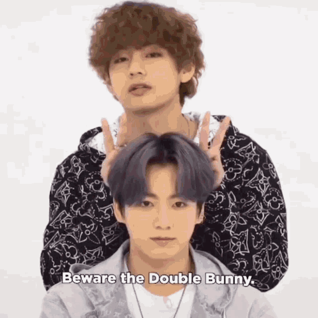 Kukks Taekook GIF - Kukks Taekook Double Bunny GIFs