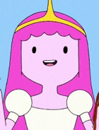 princess bubblegum from adventure time is a cartoon character with pink hair and a crown on her head .