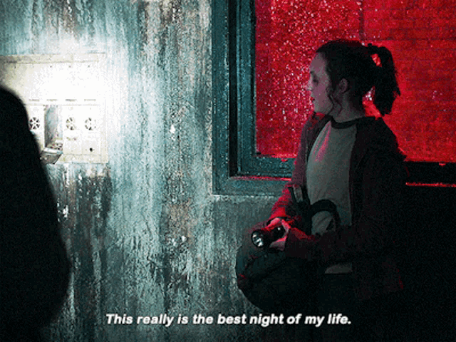 The Last Of Us Ellie Williams GIF - The Last Of Us Ellie Williams This Really Is The Best Night Of My Life GIFs