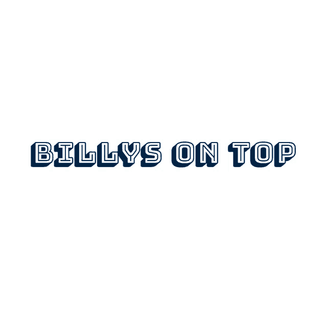 a white background with the words billys on top written on it