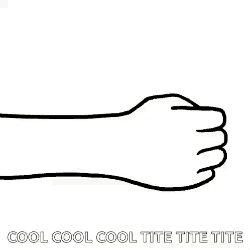 it is a drawing of a hand giving a thumbs up sign .