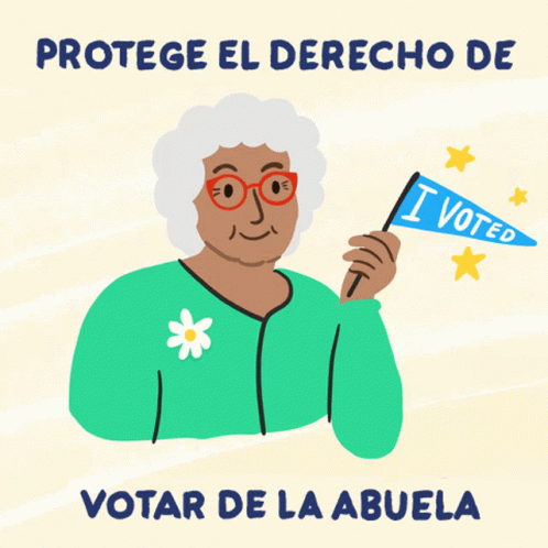Protege El Derecho De Votar De La Abuela Grandma GIF - Protege El Derecho De Votar De La Abuela Grandma Protect Grandma GIFs