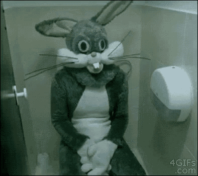 Sit With The Easter Bunny GIF - Easter Easter Bunny Creep GIFs