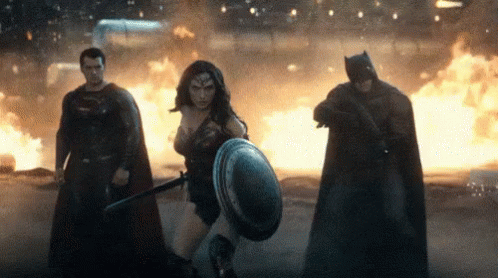 Superman Batman Wonderwoman GIF - Batmanvssuperman Bvs Superman GIFs