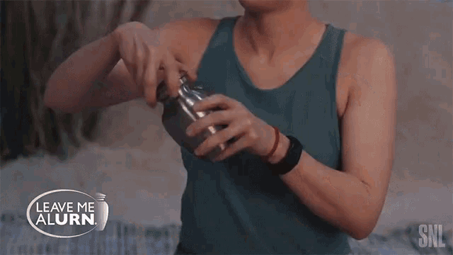 Caught Water Bottle GIF - Caught Water Bottle Drinking From Bottle GIFs
