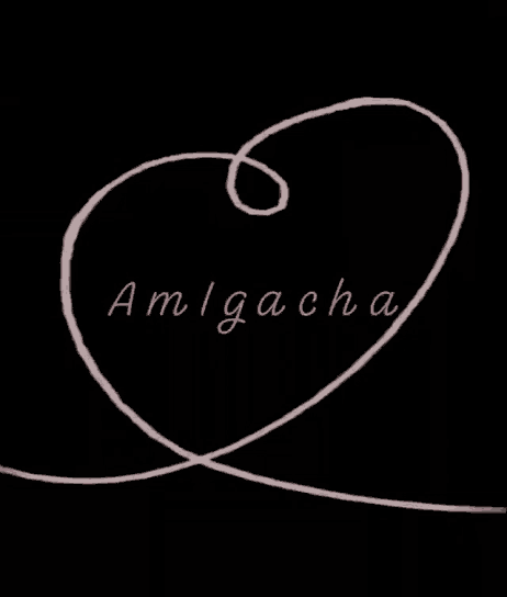 a drawing of a swirl with the words amlgacha written on it