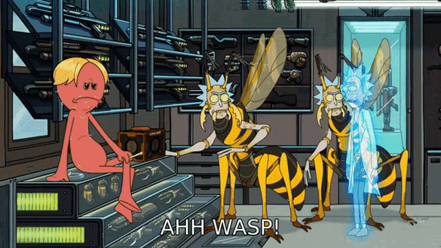 Rick And Wasp Rick GIF - Rick And Wasp Rick Holorick GIFs