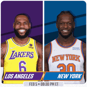 Los Angeles Lakers Vs. New York Knicks Pre Game GIF - Nba Basketball Nba 2021 GIFs