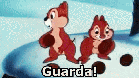 Cip E Ciop Guarda Scoiattoli Disney GIF - Chip And Dale Look Squirrel GIFs