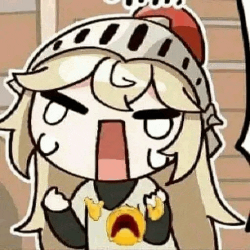 a cartoon of a girl wearing a knight 's hat and holding a banana .