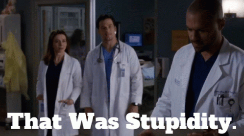 Greys Anatomy Jackson Avery GIF - Greys Anatomy Jackson Avery That Was Stupidity GIFs