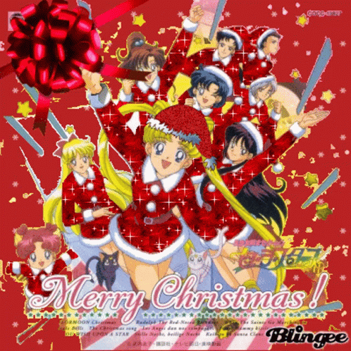 Sailor Moon Merry Christmas GIF - Sailor Moon Merry Christmas Smiling GIFs