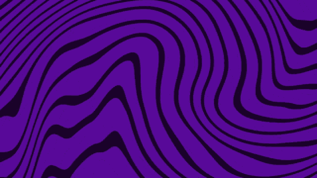 a purple and black striped background with a swirl pattern